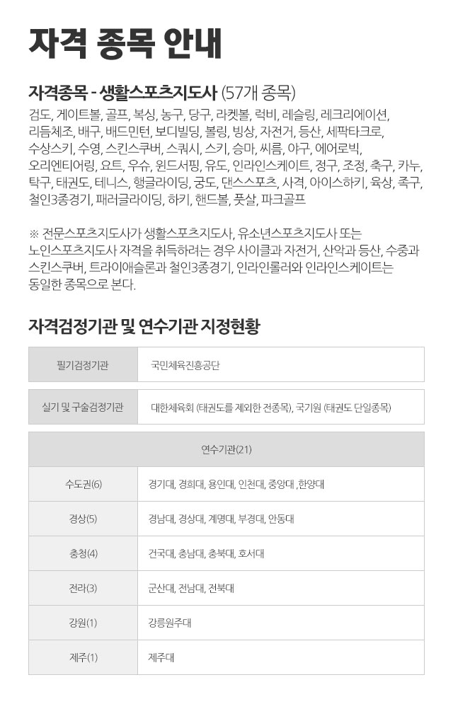 스포츠지도사자격증